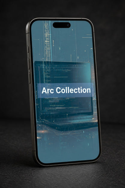 Phone displaying 'Arc Collection' on a dark background